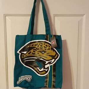 NFL Jaguars Teal and Gold Tote Bag